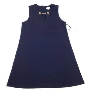 Calvin Klein Sleeveless Stretchy Dress with Chain detail Size 12 New!